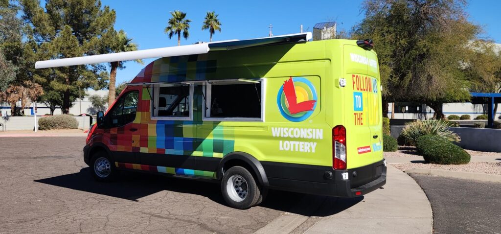 Custom Lottery Sales Van